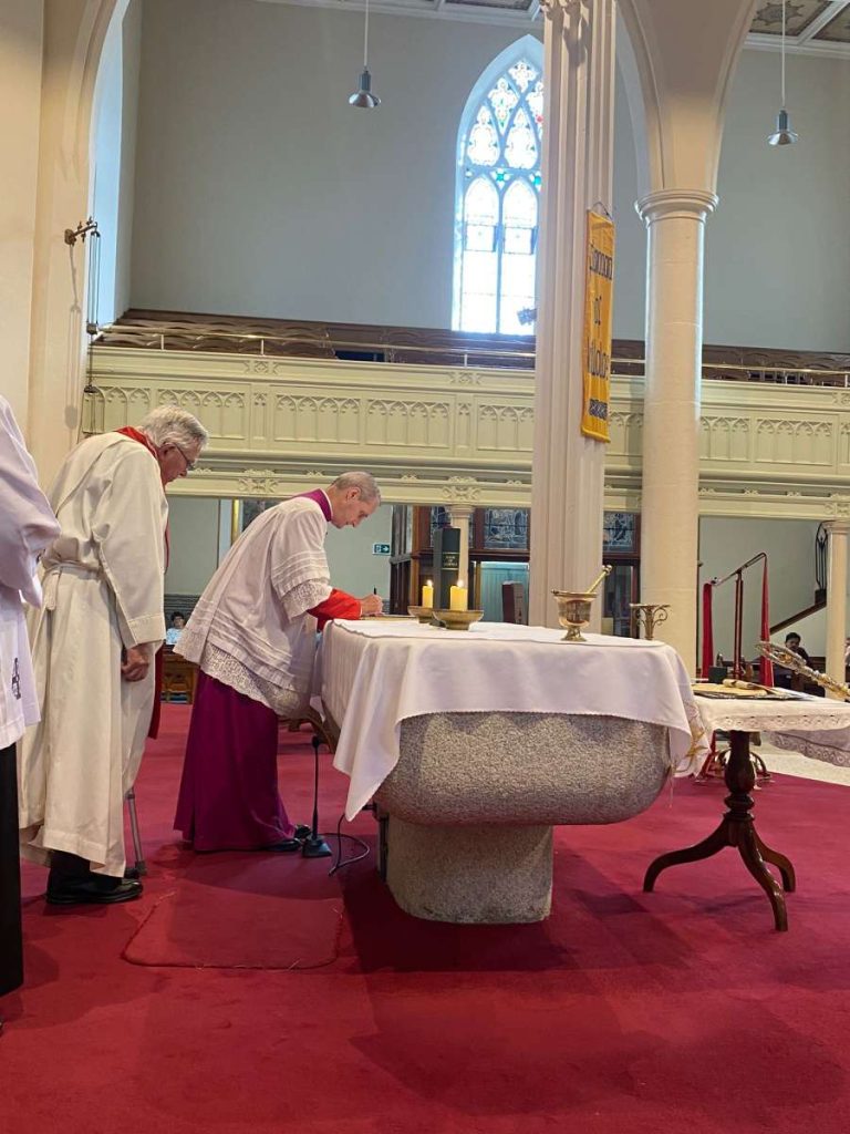 Praying with Archbishop-elect Seamus