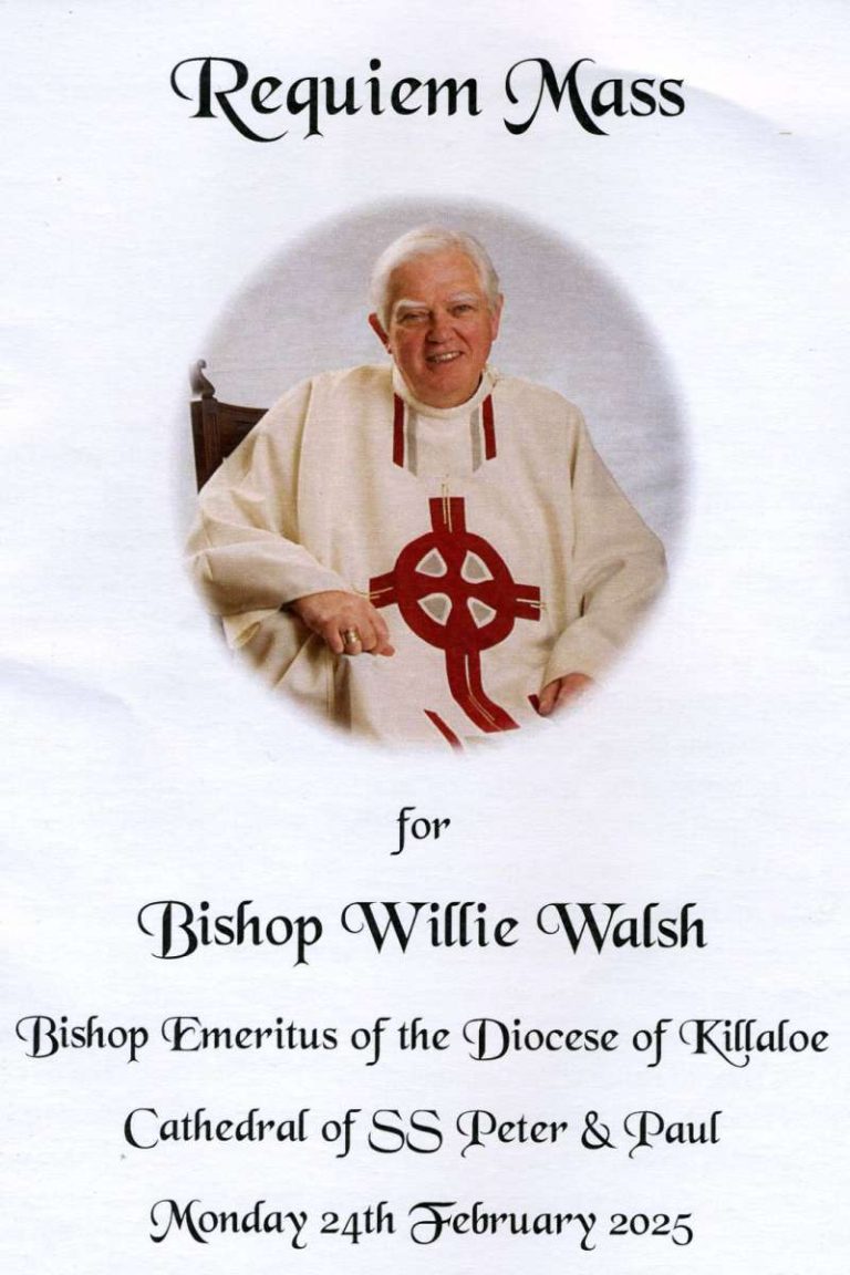 Bishop Willie Walsh R.I.P.